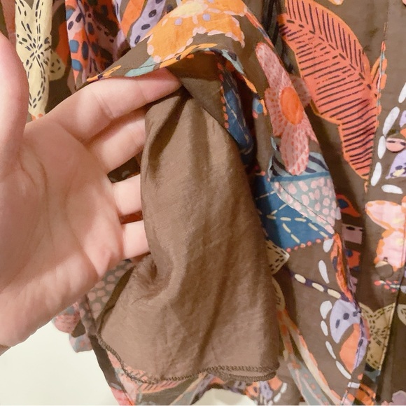 Golden Boutique Floral Button Down Puff Sleeve Blouse Size 3X - Picture 8 of 11